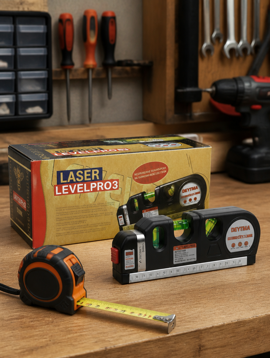 Nivel Láser Multifuncional LevelPro3 | Líneas Precisas para Cualquier Proyecto