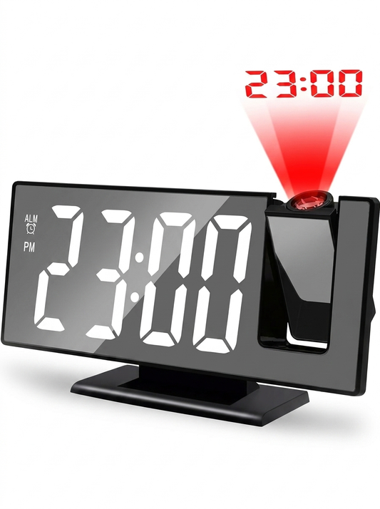 Reloj Despertador LED con Proyector de Hora | Ve la Hora sin Levantarte