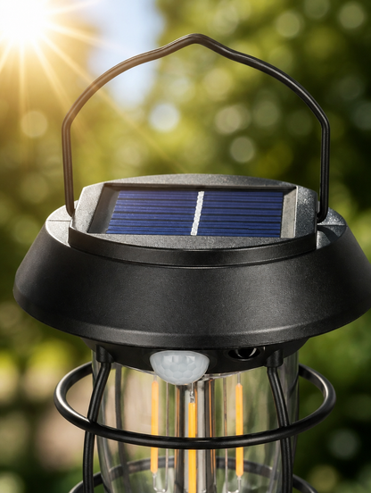 Lámpara Solar con Sensor de Movimiento | Iluminación Exterior Automática