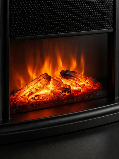 Calefactor Eléctrico Portátil Efecto Chimenea | Calor Instantáneo para tu Hogar