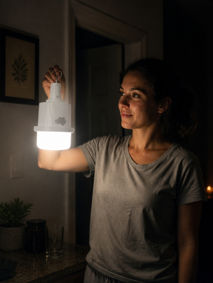 Faro LED Recargable 30W con Gancho | Luz Potente para Casa, Patio o Emergencia