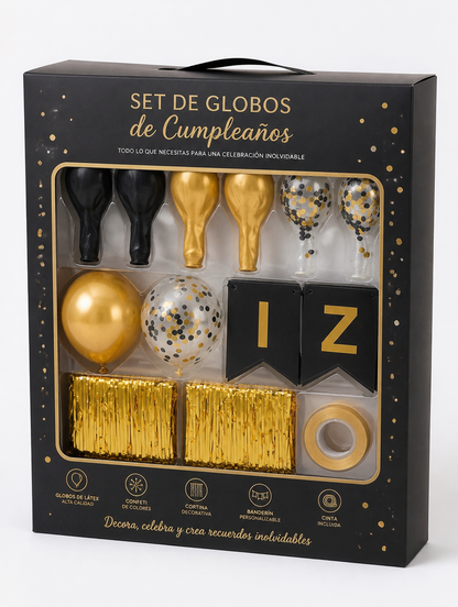 Set de Globos de Cumpleaños | Decoración Completa para Fiestas