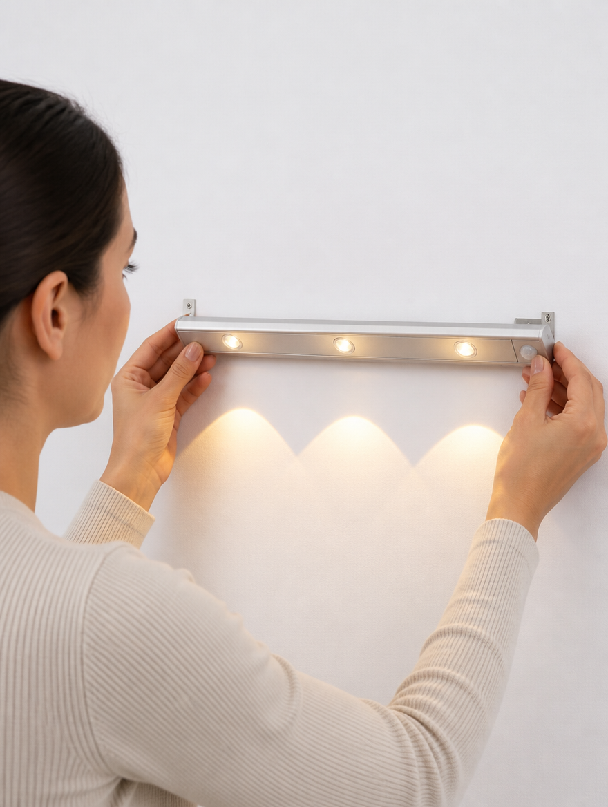 Luz LED con Sensor de Movimiento para Cocina y Closet | Se Enciende Sola
