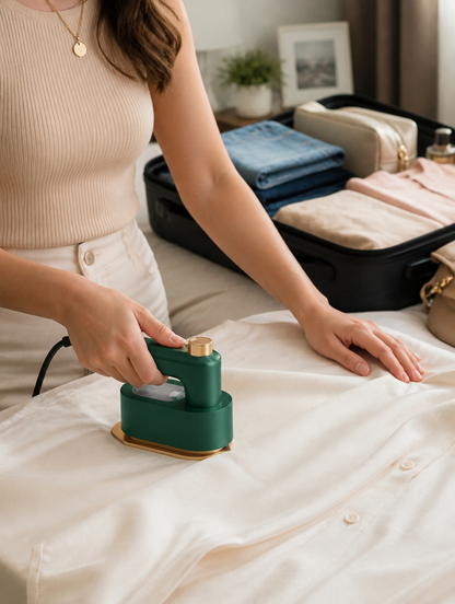 Mini Plancha Portátil de Vapor | Ropa Lista sin Tabla de Planchar