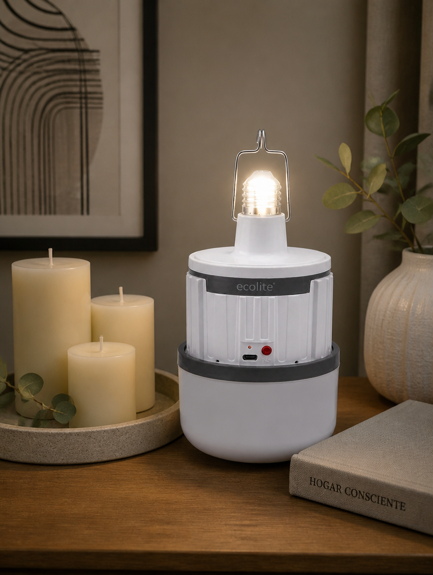 Bombillo LED Recargable de Emergencia | Luz Aunque se Vaya la Electricidad
