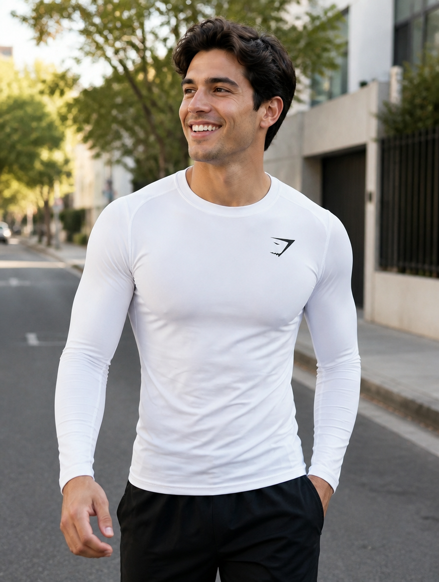 Playera Deportiva Manga Larga | Ajuste Cómodo para Entrenar