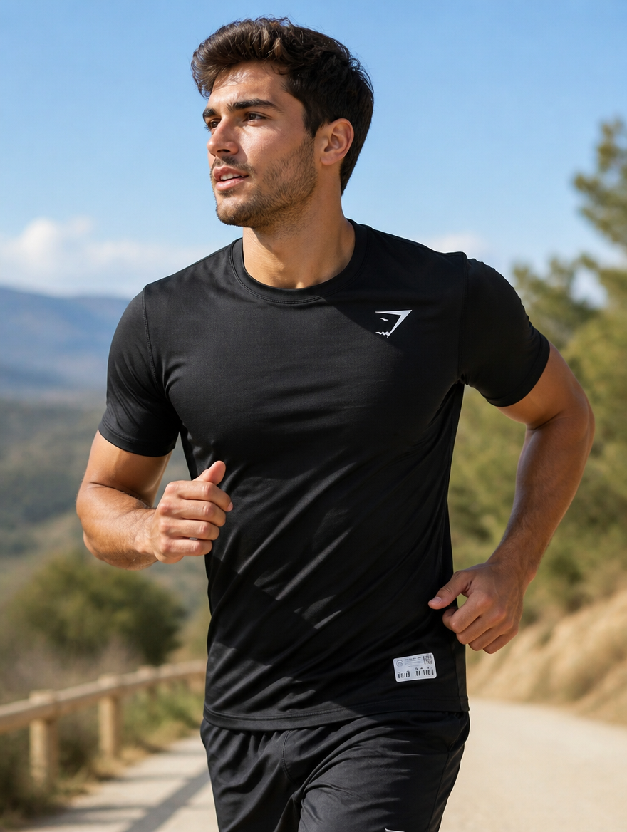 Playera Deportiva Manga Corta | Transpirable para Gym y Uso Diario
