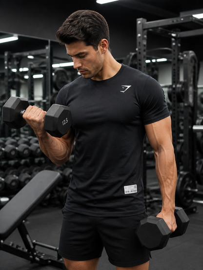 Playera Deportiva Manga Corta | Transpirable para Gym y Uso Diario