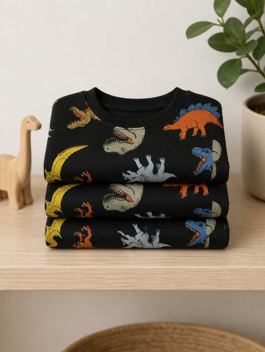 Combo de 3 Camisetas Manga Larga para Bebé | Suave y Cómodo