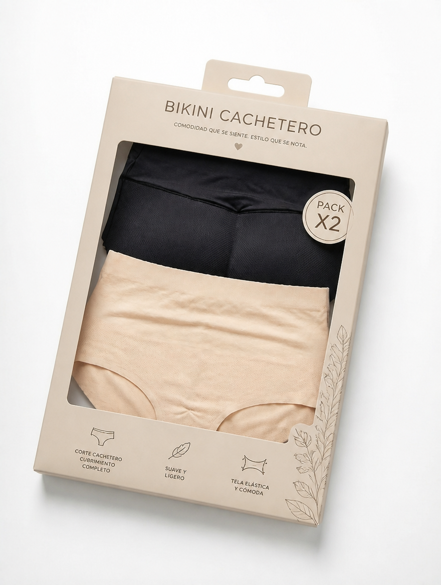 Bikini Cachetero con Almohadillado | Realce y Comodidad