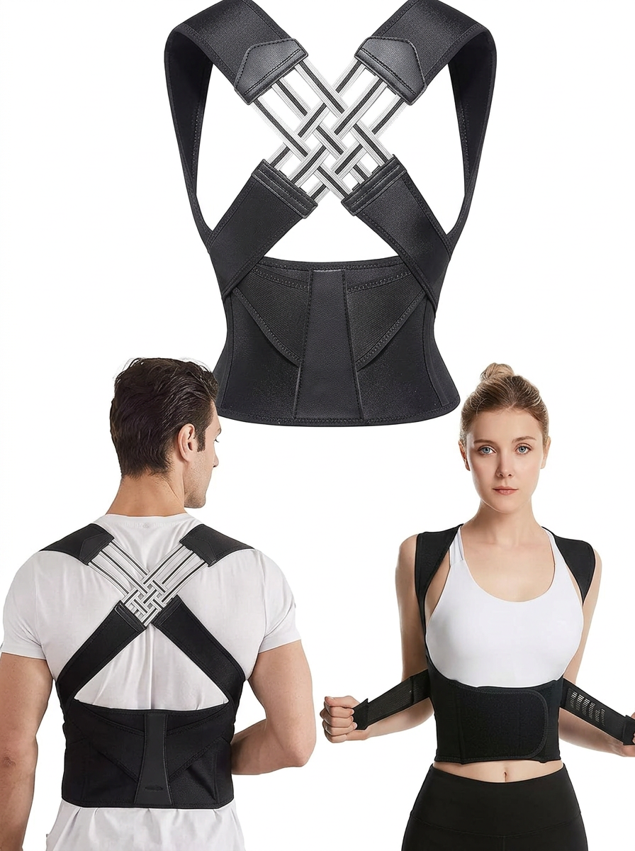 Corrector de Postura Unisex | Ajuste Cómodo para Espalda Recta