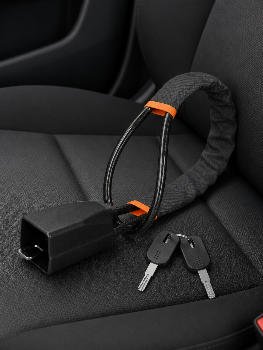 Bloqueador de Volante Antirrobo para Auto | Seguridad Extra para tu Vehículo