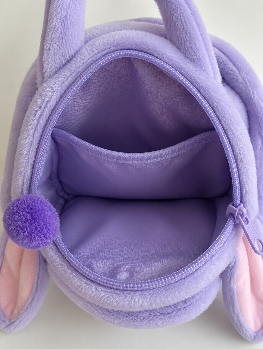 Mochila de Peluche para Niños | Diseño Tierno de Personaje Azul