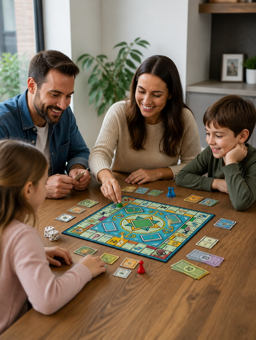 Juego de Mesa de Tablero Familiar | Compra, Vende y Diviértete