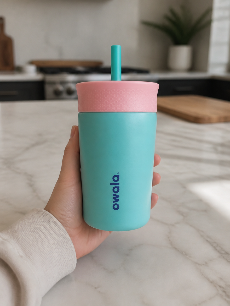 Owala 12oz Tumbler | Vaso Mini con Pajilla Anti-Derrames