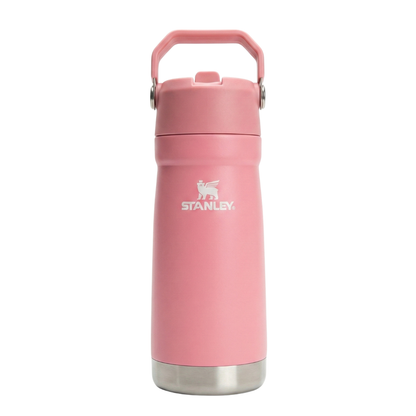 Botella térmica Stanley serie AeroLight IceFlow de 18 onzas en color palo rosa con base de acero inoxidable.